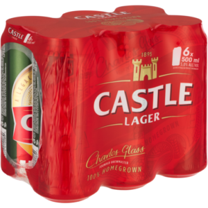 Castle Lager 500ml (Cans) - 6 pack