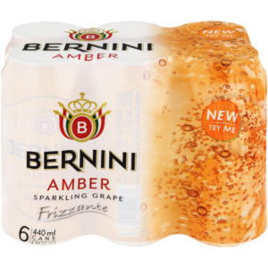 Bernini Amber 500ml (Cans) – 6 pack
