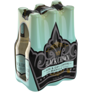 Black Crown Gin & Dry Lemon 275ml - 6 Pack