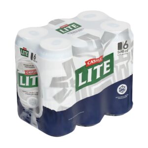 Castle Lite 500ml (Cans) - 6 pack