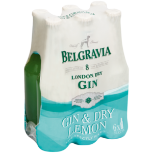 Belgravia Gin & Dry Lemon 275ml - 6 Pack
