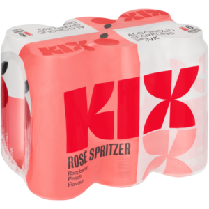 Kix Rose Rasberry Spritzer 440ml (Cans) - 6 Pack