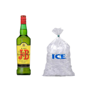 J & B Rare Blended Scotch Whisky 750ml + Free Ice